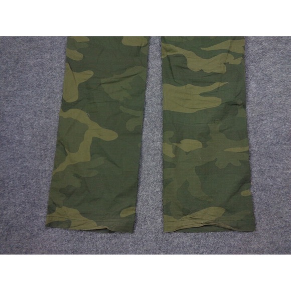 ROARK Campover Cargo Pants Mens 34x31 Green Camo Ripstop Belted Hiking Outdoors - Picture 7 of 11